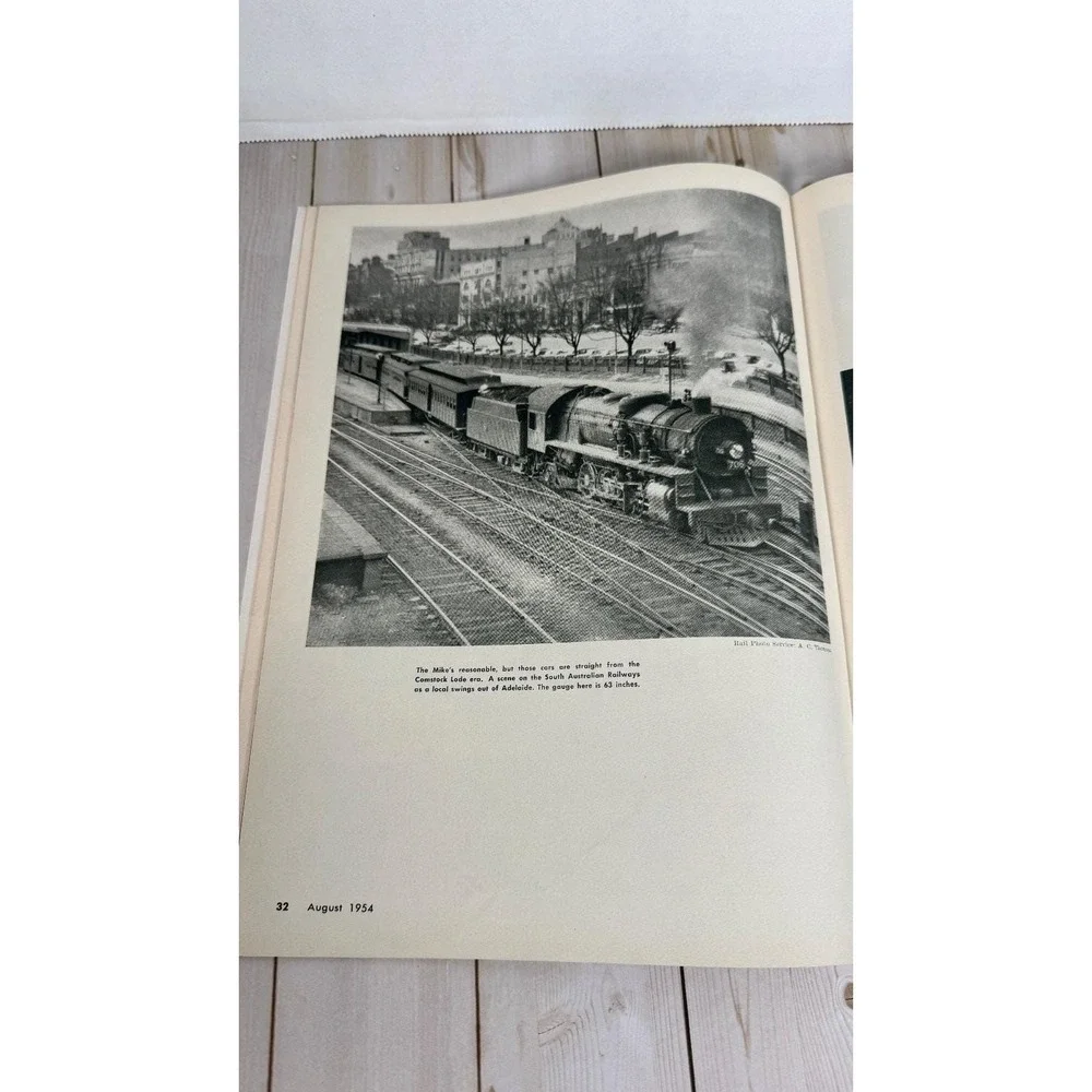 Trains Magazine August 1954 Steam Power Railroad History Kalmbach